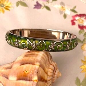 Brighton RETIRED Mystique Green Enamel Bangle